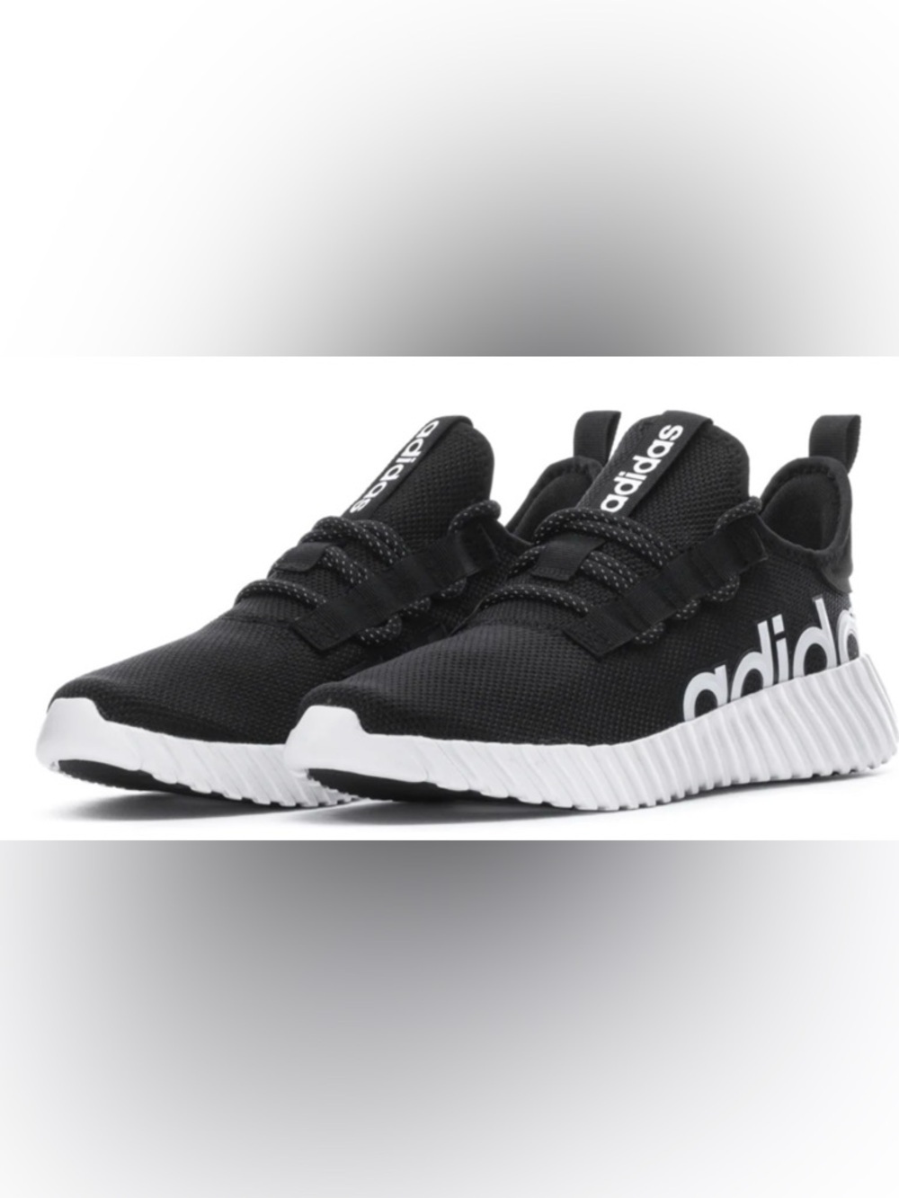adidas NEW IN BOX Black and White Running Sneakers with Side Logo